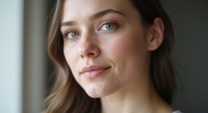 Een persoon met natuurlijke gezichtskenmerken en authentieke emotie. Sexcontact in Hasselt Vlaams-Limburg vinden
